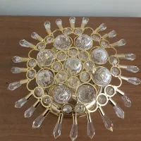 لوستر سقفی رنگ ثابت کریستال خارجی