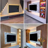 آرشان چوب اجرای تی وی روم و کابینت کمد دیوار  کناف