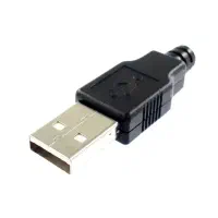 کانکتور نری USB مدل A با روکش مشکی