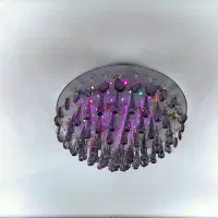 یک لوستر کریستال فلش خور هفت رنگ(خانه)|لوستر و چراغ آویز|ری, شهید غیوری (ابن باویه)|دیوار