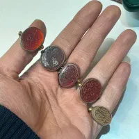 انگشتر های دستساز کار های خط