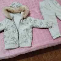 کاپشن شلوار بچه گانه دخترانه گرم مناسب یک سال