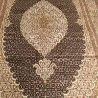 فرش دستبافت سرمه ایی رنگ ۱۲ متر ۳در۴ چهل رج ماهی|فرش|ارومیه, |دیوار