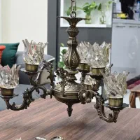 لوستر ۳شاخه درجه یک رنگ ثابت