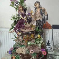 میزگالوانیزه و آبنما|میز و صندلی غذاخوری|شاهین‌شهر, نبوت|دیوار