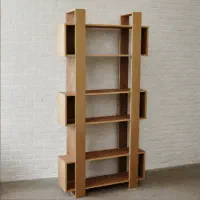 قفسه کتاب و دکوری B09 ام دی اف و چوبی|کتابخانه، شلف، قفسه‌های دیواری|ارومیه, |دیوار