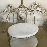 آهو قلم کاری،میز عسلی فلزی،دکوری برنجی،جا شمعی