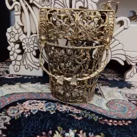 سطح زباله جا کاغذ دستمالی برنز