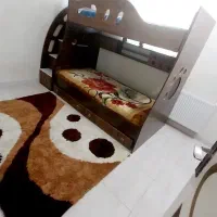 تخت خواب دوطبقه پله دار در حد نو|تخت و سرویس خواب|ری, دولت‌آباد|دیوار