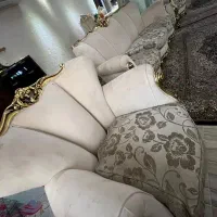 مبلمان ۹ نفره کلاسیک همراه با میز ناهارخوری ۸ نفره|مبلمان خانگی و میز عسلی|سیرجان, |دیوار