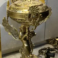 شکلات خوری برنجی ۱ جفت ۱۷ میلیون سطل و جا دستمالی