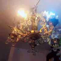 لوستر برنز۱۰شعله|لوستر و چراغ آویز|پاکدشت, حصار امیر|دیوار