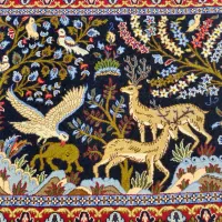 دو عدد قالیچه دستبافت کرک ریز کاشان|فرش|تهران, مجیدیه|دیوار