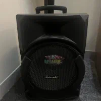 اسپیکر میرنده با میکروفن