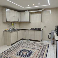 کابینت mdfدسته دو به همراه اجاق گاز صفحه ای و سینک
