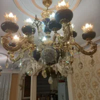 لوستر ۶ و ۴ شاخه ۱۲ و ۸ شعله|لوستر و چراغ آویز|تهران, نیروی هوایی (پیروزی)|دیوار