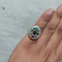 انگشتر چند نگین جواهراتی.|جواهرات|خلیل آباد, |دیوار