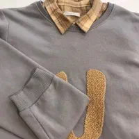 پیراهن و پلیور ست پسرانه