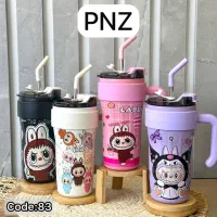 تراول ماگ استیل ضد نشت با نی استیل