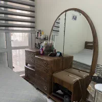 سرویس تخت با ۲ پاتختی و میز ارایش|تخت و سرویس خواب|تهران, کوی بیمه|دیوار