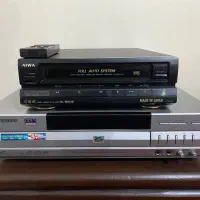 سیستم صوتی سامسونگ 3CD + دستگاه VHS AIWA ژاپنی