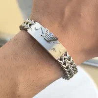 دستبند استیل مردانه امپریو ارمانی 2475|بدلیجات|تبریز, |دیوار