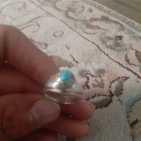 انگشتر فیروزه نیشابور رکاب دست ساز