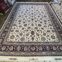 فرش دستباف افشان حاشیه سورمه ای کد 4005