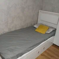 تخت  یکنفره ام دی اف بسیارمحکم با کفی و نور مخفی