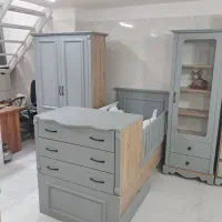 تخت خواب و کمد نوزادی مدل اتناز اشاط