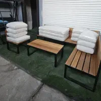 مبلمان فلزی فضای باز و روف گاردون تراس مبلمان باغی