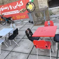 میز صندلی پلاستیکی تاشو غذاخوری