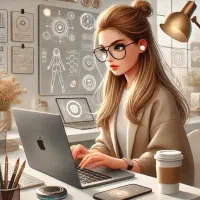 خانم مسلط به زبان انگلیسی و آشنا با کامپیوتر