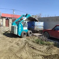 خاکبرداری مینی لودر توماس بابکت تخریب نخانه