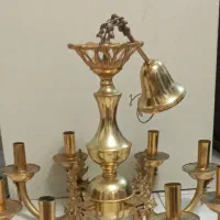 لوستر ۸ شعله ابکاری طلا  سالم