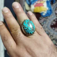 30گرم انگشتر دست ساز آینه کاری شده با سنگ نیشابور|جواهرات|نظرآباد, رسالت|دیوار