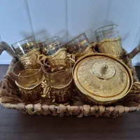 فنجان و قندان برنجی قدیمی|ظروف سرو و پذیرایی|پاکدشت, پاکدشت (مامازند)|دیوار