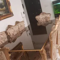 میز نهارخوری استیل کلاسیک چوب راش ۸نفره