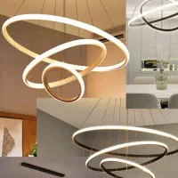 تولیدی لوستر ۳ حلقه مدرن ریموت دار|لوستر و چراغ آویز|تهران, لاله زار|دیوار