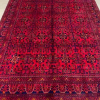 فرش دستباف (بساک) جفت ۶ متری نفیس لاکی|فرش|مشکیندشت, |دیوار