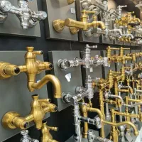 (شیرآلات) اهرمی طلایی مات مدل پیکسال کد584