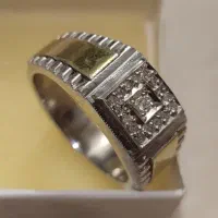 حلقه جواهر نقره لاکچری