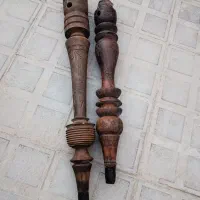 دو عدد قلیان چوبی