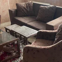 مبل ۷ نفره سالم با میز عسلی