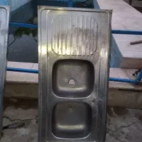 سینک دو لگنه سالم و بدون ایراد