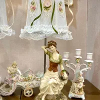 اباژور ایتالیایی کار دست قرن نوزدهم|چراغ خواب و آباژور|تهران, اکباتان|دیوار