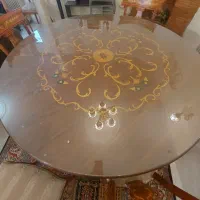 میز نهارخوری/میزچوبی/میزغذاخوری/میز گرد/میز ۸نفره