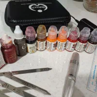 لوازم تاتو تتو بدن میکروبلیدینگ وتتو صورت tatoo|آرایشی، بهداشتی، درمانی|پردیس, فاز ۳|دیوار