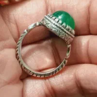انگشتر کلکسیونی دست ساز سبز یمن دامله|جواهرات|تهران, آبشار|دیوار