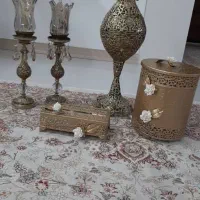 گلدان و شمعدان برنز